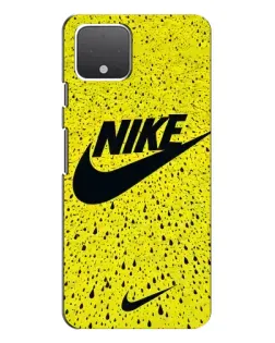 Чехол для Google Pixel 4 с картинкой «Желтый текстурный Nike»