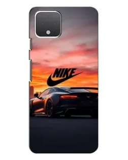 Чехол для Google Pixel 4 с картинкой «Nike и суперкар»