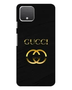 Чехол для Google Pixel 4 с картинкой «Золотой логотип Gucci»