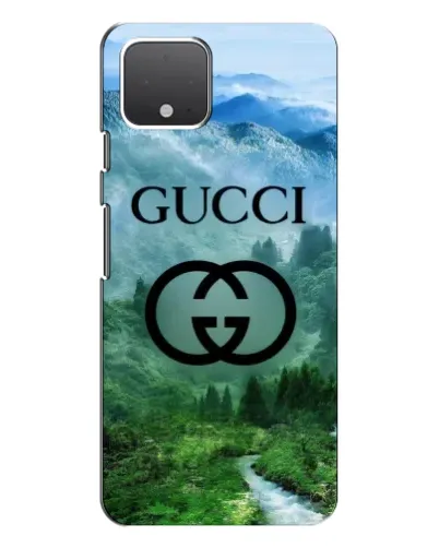 Чехол для Google Pixel 4 с картинкой «Gucci — горный пейзаж»