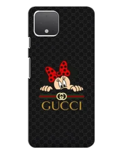Чехол для Google Pixel 4 с картинкой «Минни Маус Gucci — черный»