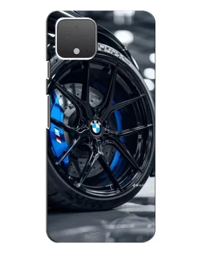 Чехол для Google Pixel 4 с картинкой «Колесо BMW вблизи»