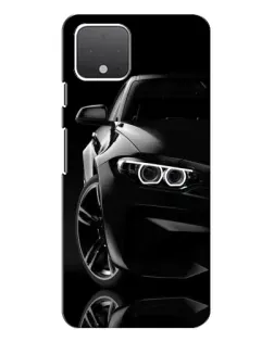 Чохол для Google Pixel 4 з картинкою «Чорна BMW — профіль»