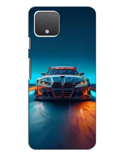 Чохол для Google Pixel 4 з картинкою «BMW — вогні неону»