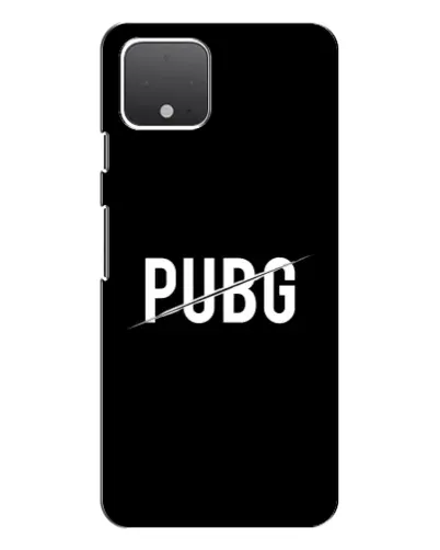 Чехол для Google Pixel 4 с картинкой «PUBG — белый логотип»