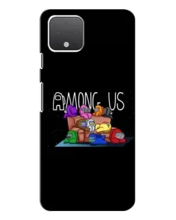 Чехол для Google Pixel 4 с картинкой «Логотип Among Us»