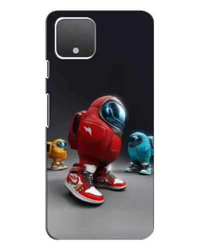 Чехол для Google Pixel 4 с картинкой «Among Us — 3D стиль»
