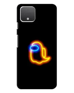 Чехол для Google Pixel 4 с картинкой «Among Us неоновое сияние»