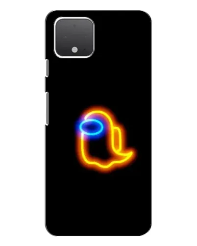 Чехол для Google Pixel 4 с картинкой «Among Us неоновое сияние»