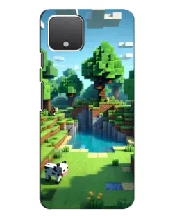 Чехол для Google Pixel 4 с картинкой «Minecraft летний день»