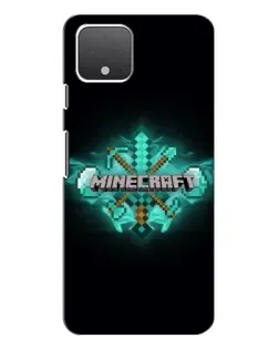 Чехол для Google Pixel 4 с картинкой «Minecraft Diamond лого»