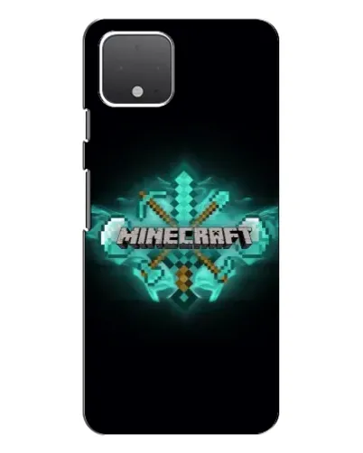 Чехол для Google Pixel 4 с картинкой «Minecraft Diamond лого»