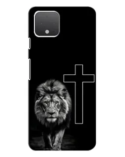 Чехол для Google Pixel 4 с картинкой «Лев и Крест»