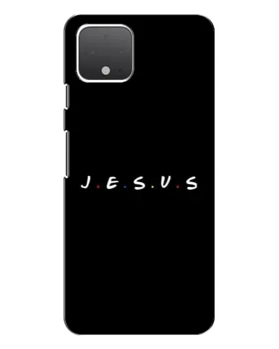 Чехол для Google Pixel 4 с картинкой «Точки веры J.E.S.U.S.»