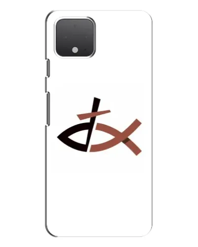 Чехол для Google Pixel 4 с картинкой «Рыба и крест»