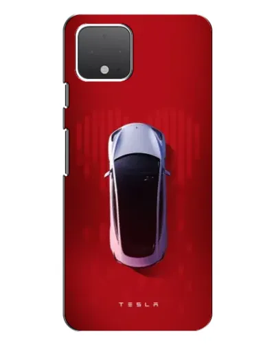 Чехол для Google Pixel 4 с картинкой «Tesla Top View»