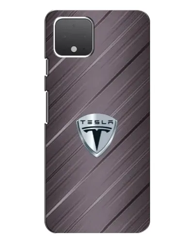 Чехол для Google Pixel 4 с картинкой «Металлическая текстура Tesla»