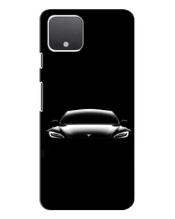 Чехол для Google Pixel 4 с картинкой «Фары Tesla Night»