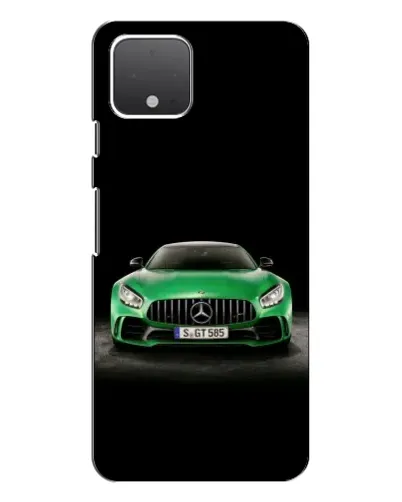 Чехол для Google Pixel 4 с картинкой «Mercedes — неоновый лого»