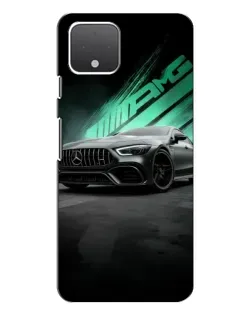 Чехол для Google Pixel 4 с картинкой «Темный Mercedes AMG»