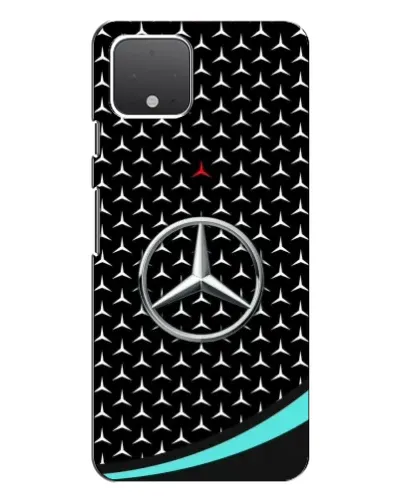 Чехол для Google Pixel 4 с картинкой «Mercedes — бирюзовый акцент»