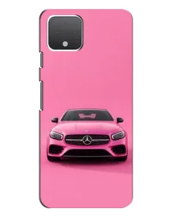 Чехол для Google Pixel 4 с картинкой «Розовый Mercedes AMG»