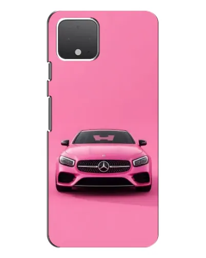 Чехол для Google Pixel 4 с картинкой «Розовый Mercedes AMG»