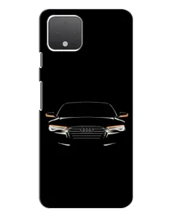 Чехол для Google Pixel 4 с картинкой «Audi — ночной контур»