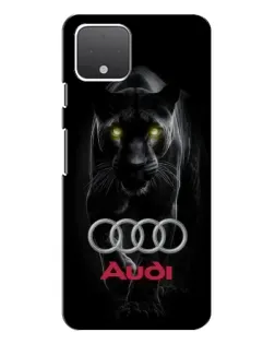 Чехол для Google Pixel 4 с картинкой «Пантера и Audi»