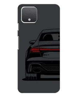 Чехол для Google Pixel 4 с картинкой «Задняя часть Audi — арт»