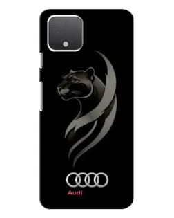Чехол для Google Pixel 4 с картинкой «Графика — пантера и Audi»