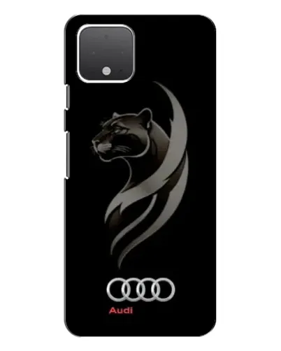 Чехол для Google Pixel 4 с картинкой «Графика — пантера и Audi»