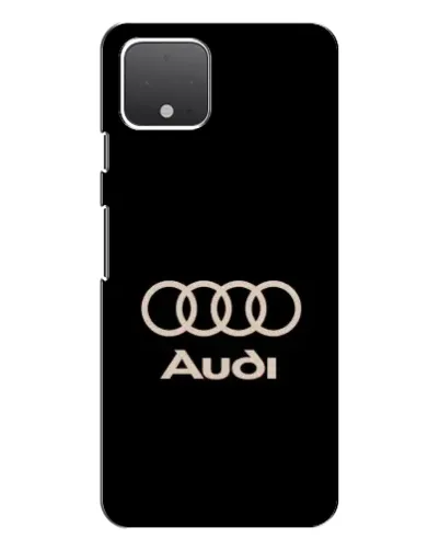 Чехол для Google Pixel 4 с картинкой «Audi — золотой логотип»