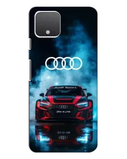 Чехол для Google Pixel 4 с картинкой «Audi Sport — неон»