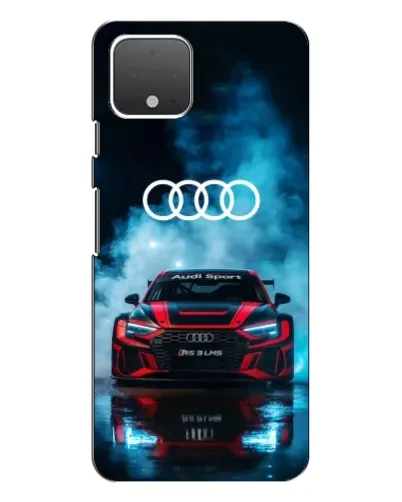 Чехол для Google Pixel 4 с картинкой «Audi Sport — неон»
