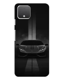 Чехол для Google Pixel 4 с картинкой «Lamborghini симметрия дорог»
