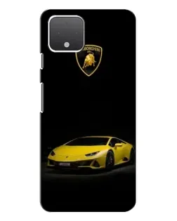 Чехол для Google Pixel 4 с картинкой «Lamborghini желтый акцент»