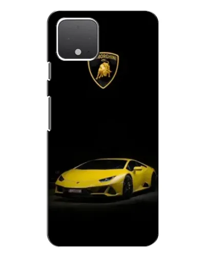 Чехол для Google Pixel 4 с картинкой «Lamborghini желтый акцент»