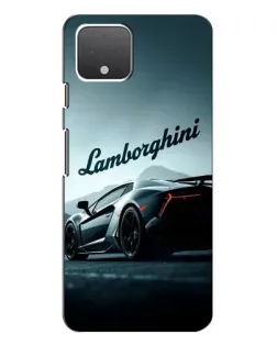 Чехол для Google Pixel 4 с картинкой «Классическая надпись Lamborghini»
