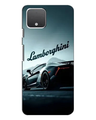 Чехол для Google Pixel 4 с картинкой «Классическая надпись Lamborghini»