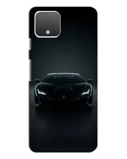 Чехол для Google Pixel 4 с картинкой «Черный Lamborghini Aventador»