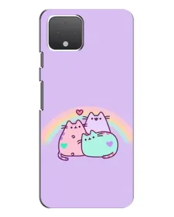 Чехол для Google Pixel 4 с картинкой «Радужные Пушины»