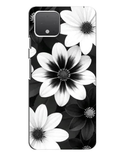 Чехол для Google Pixel 4 с картинкой «Монохромные астры»