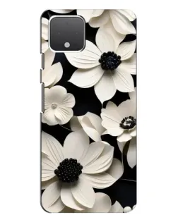 Чехол для Google Pixel 4 с картинкой «Объемные белые цветы»