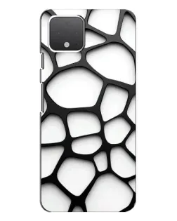 Чехол для Google Pixel 4 с картинкой «Белая объемная сетка»
