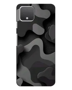 Чехол для Google Pixel 4 с картинкой «Темный абстрактный камуфляж»