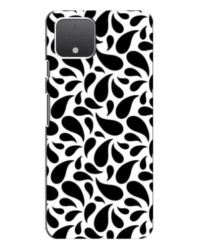 Чехол для Google Pixel 4 с картинкой «Контрастные черные капли»