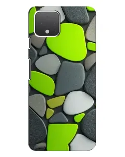 Чехол для Google Pixel 4 с картинкой «Яркая неоновая галька»