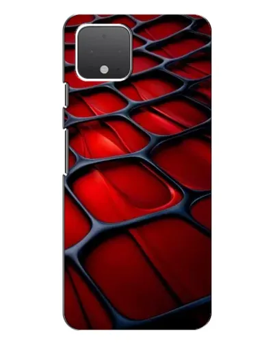 Чехол для Google Pixel 4 с картинкой «Красная глянцевая сетка»