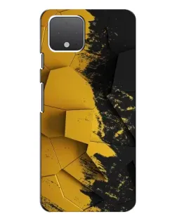 Чехол для Google Pixel 4 с картинкой «Золотые осколки геометрии»